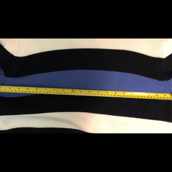 Evan-Picone Sweater. Bright Color Stripes. - Picture 4 of 7